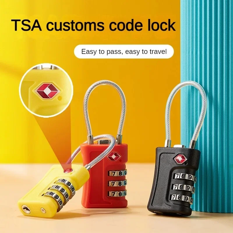 Nový TSA Customs Color Code Lock pre cestovnú batožinu Heslo meniteľné uzamknutie kontrastu farby dizajn visiace skrinky skrinka skrinka