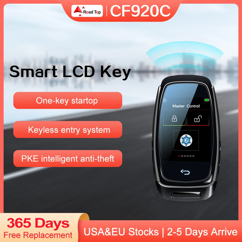 Nový Universal Remote Smart Car Key CF920C LCD obrazovka pre Audi Comfort Keyless Entry Automatické zámok