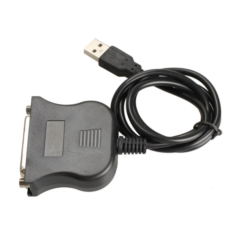 Nový USB 1.1 až DB25 Ženský kábel prevodníka portu LPT USB Adaptér LPT LPT LPT na USB kábel čierny veľkoobchod