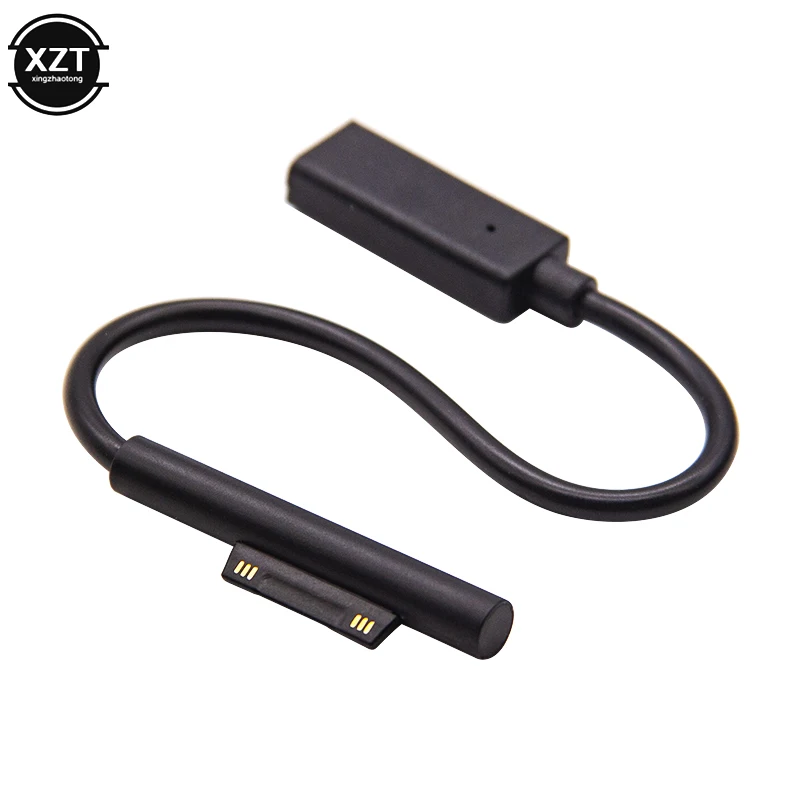 Nový USB 3.1 Typ C nabíjacie kábel pre Microsoft Surface Pro 3 4 5 6 GO DC DC Plug napájacieho adaptéra Prevodník nabíjačky laptopu nabíjačku