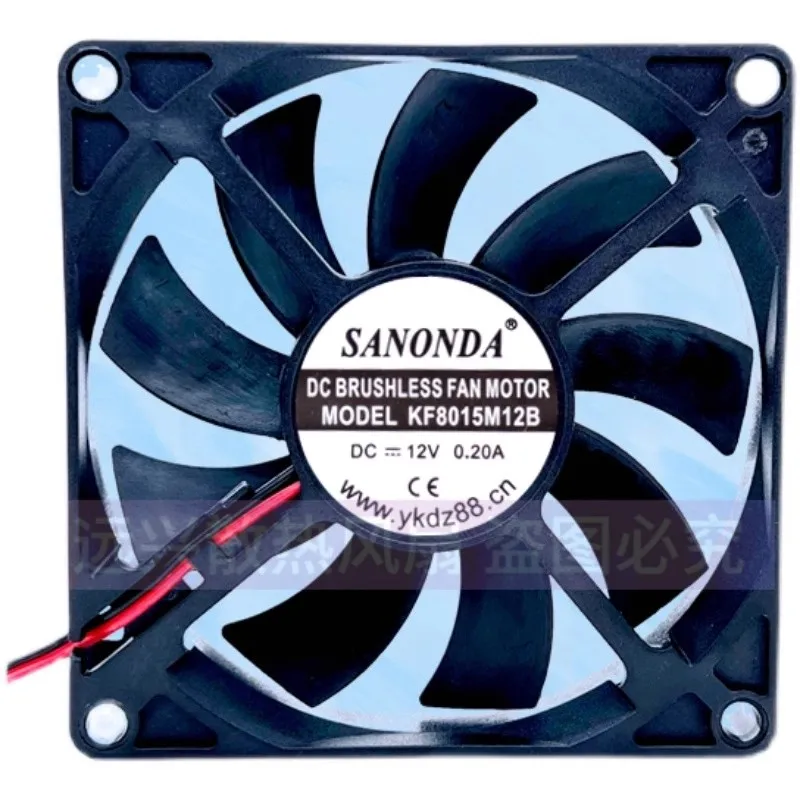 Nový ventilátor chladiča pre Sanonda KF8015M12B 8015 12V 0,20A tichého chladiaceho ventilátora 80*80*15 mm