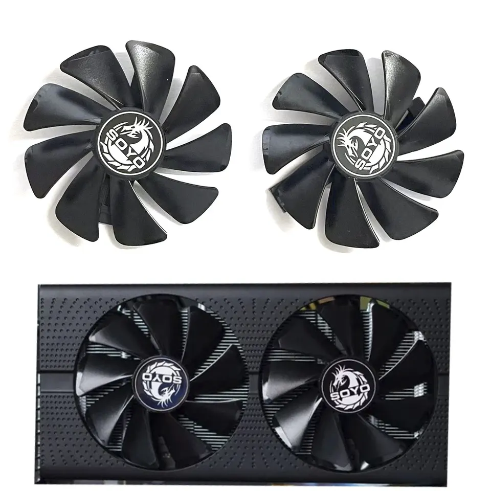 Nový ventilátor GPU 95 mm CF1015H12D DC 12V 0,45A RX 580 Grafická karta Náhradné príslušenstvo pre SOYO AMD AXSNOW RX580 Grafická karta