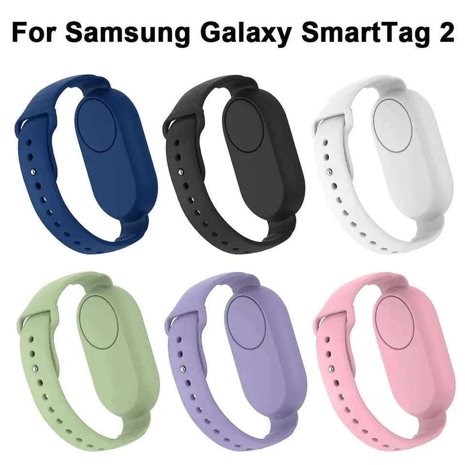 Nový vodotesný pre Samsung Galaxy Smarttag 2 držiteľ náramku Kids Kids Silikone Case Case Case Children Watch Band
