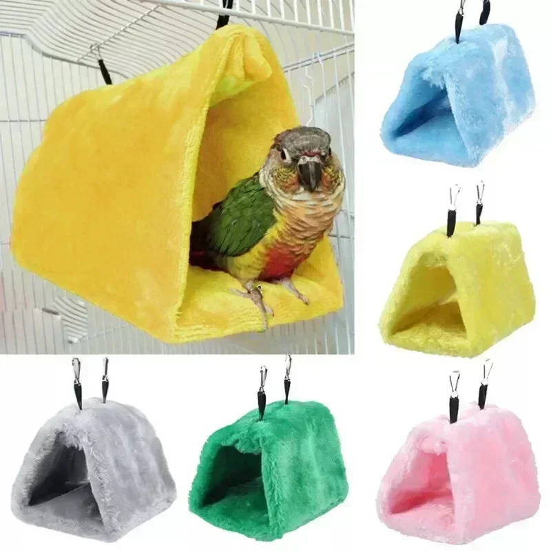 Nový vták House domáce zvieratá Parrot klietky Warm Bird Nest Jammock visí stanový posteľ pre vtáky spiace klietky