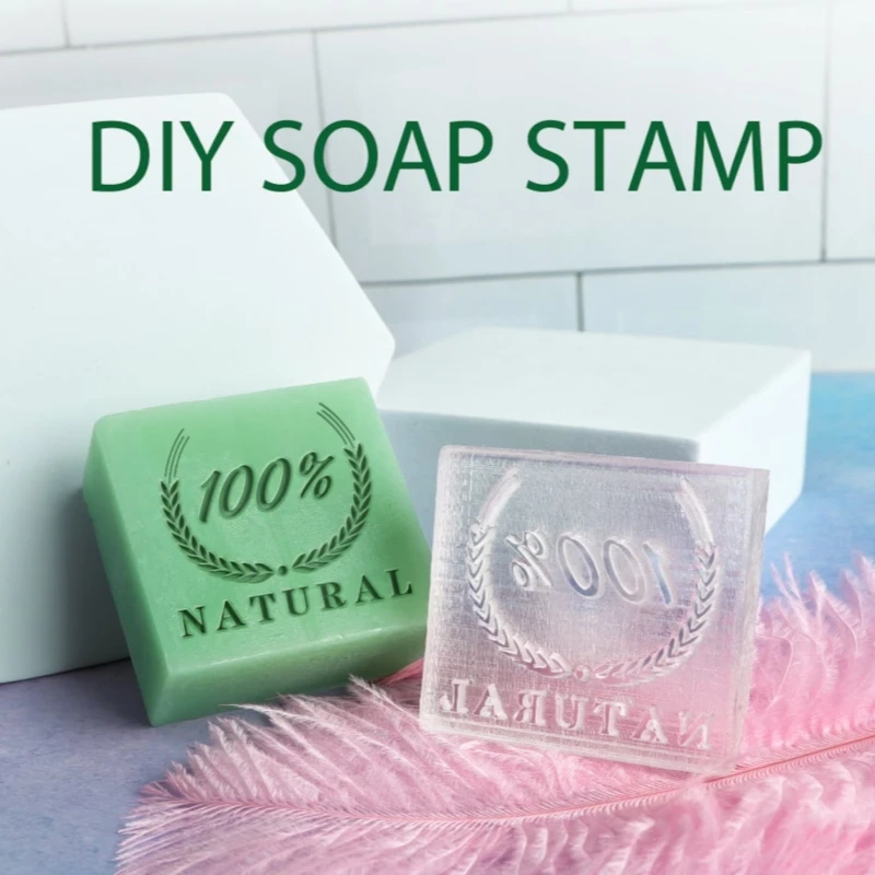 Nový vzorec nevesty Ženích Soap známka Prírodná priehľadná akrylová ručne vyrábaná kvetinová mydlo Výroby pečate