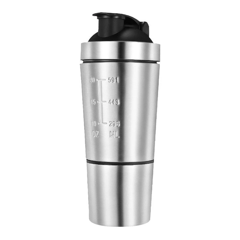 Nový vákuový mixér Cup Cope Cup Outdoor Drink Cantle Druchable dvojvrstvová srvátka Proteín Práškový športový šejk