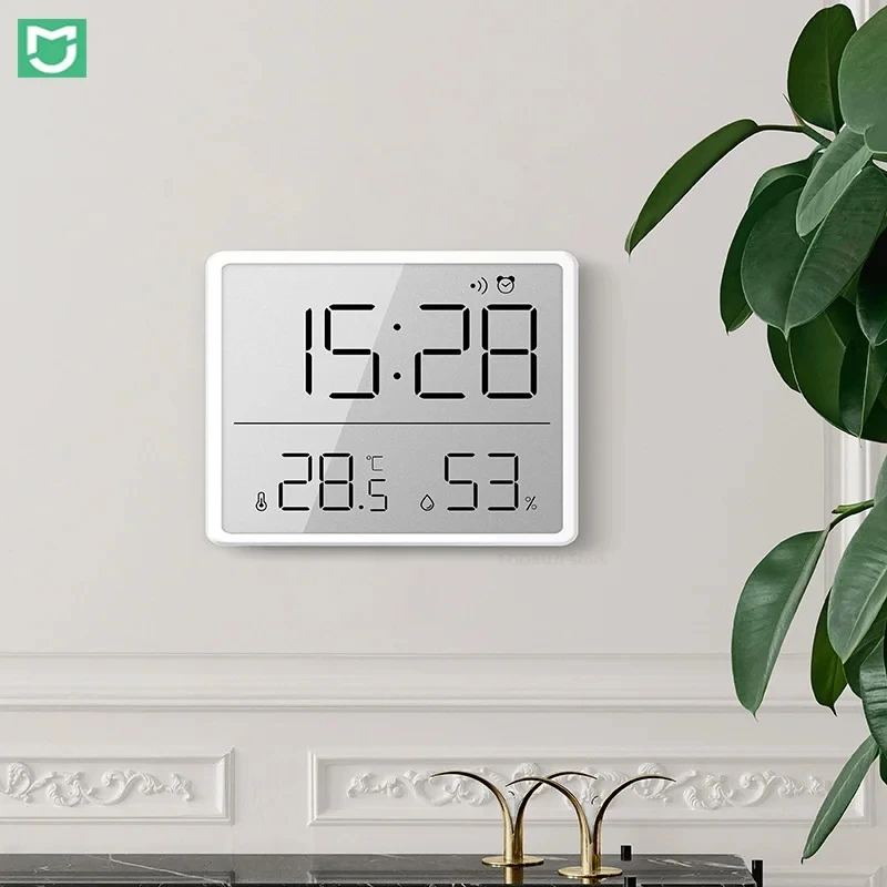 Nový Xiaomi Multifunkčný teplomer Hygrometer Automatická elektronická teplota Monitor Clock 3,7 palca veľká LCD obrazovka LCD