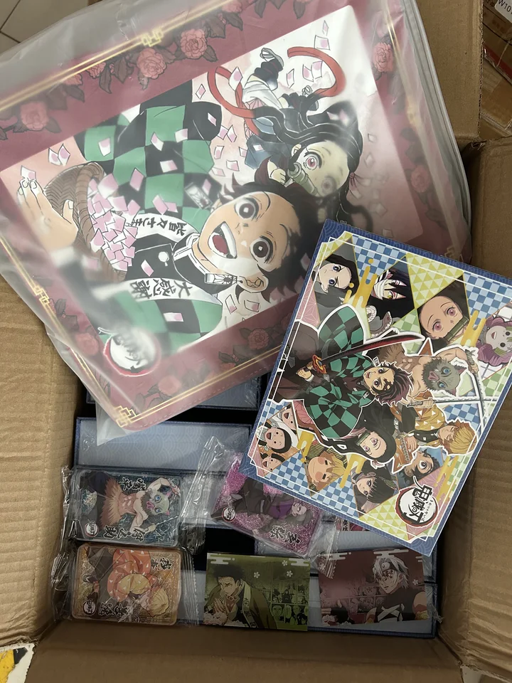 NOVÝ XIGUA SPOLOČNOSŤ DEMON SLAYER KARTY KIMETSU NO YAIBA Anime Tanjirou KAMADO NEZUKO TCG COLEBS COKALITY KARTY KARTY DETICKÝ GICK