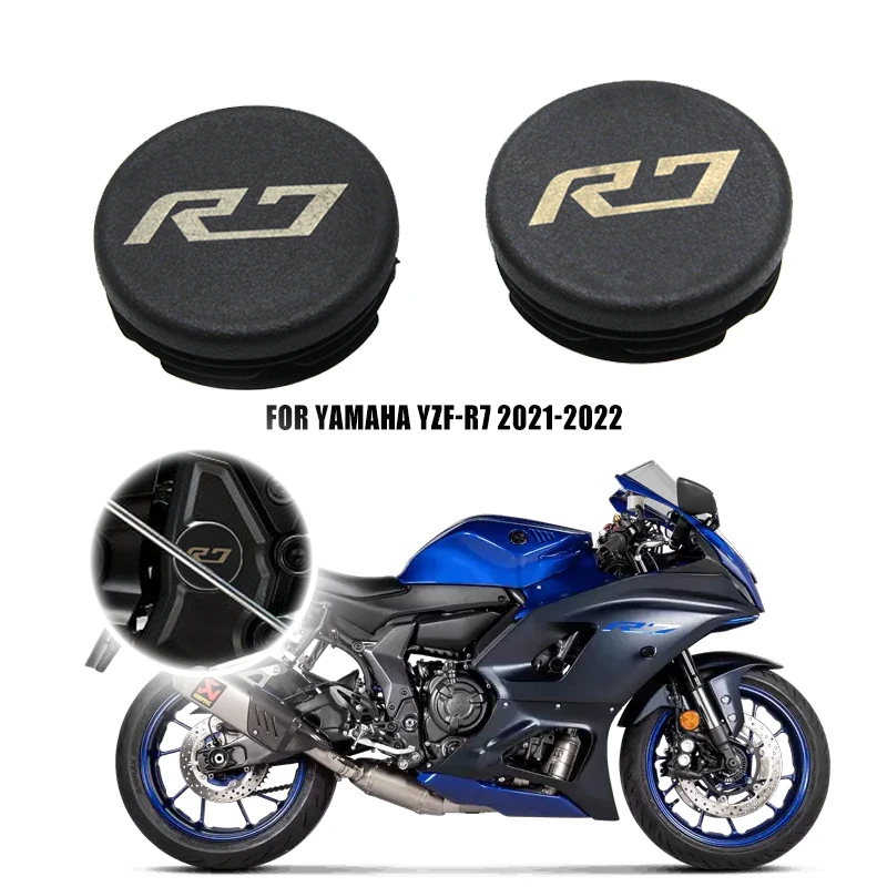 Nový YZF R7 Motorcycle Rámový kryt s otvorom Caps Plug Ozdobná čiapka Set pre Yamaha YZF-R7 YZFR7 2021-2022 YZF R7