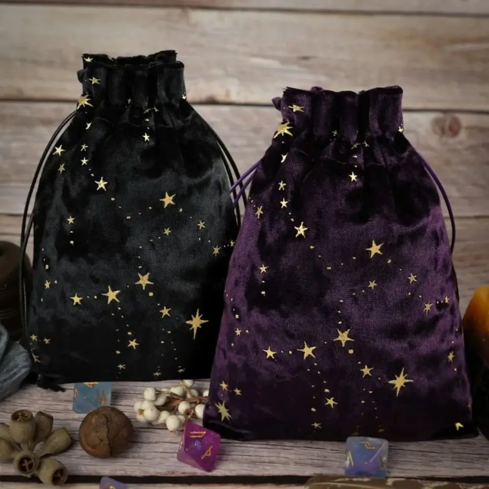 Nový zamatový úložný taška tarot oracle Cards Rune Dice Tarot Petouch pre domáce skladovanie Darčekové puzdro Šperky vrecko