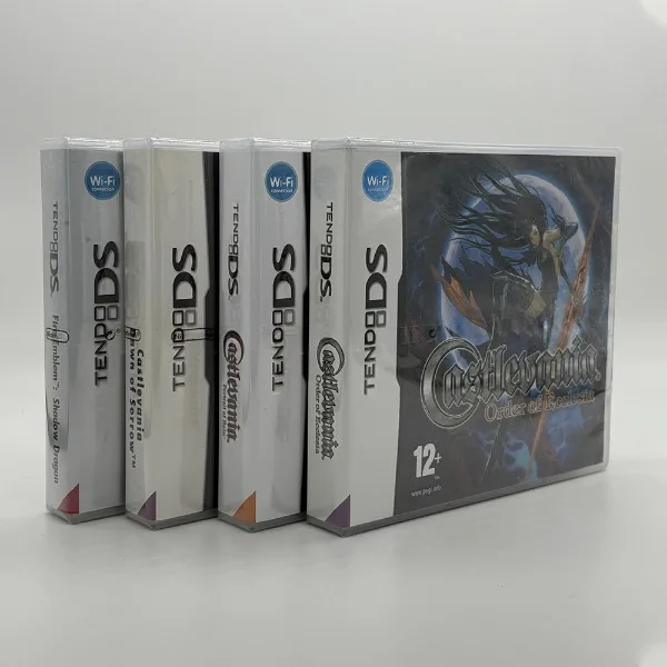Nový zapečatený balíček Castlevania Order Of Ecclesia Dawn of Show Shadow Dragon Game Console Card Card s krabicou a príručkami EUR