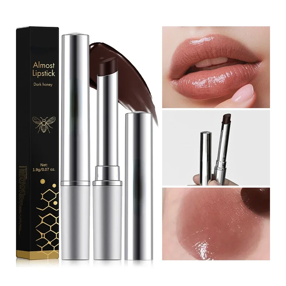 Nový čierny med Bezfarebný balzam na pery Lipstick Dlhodobý hygienický hydratačný pery Plamp Nourish Make -up kozmetika starostlivosti o pery