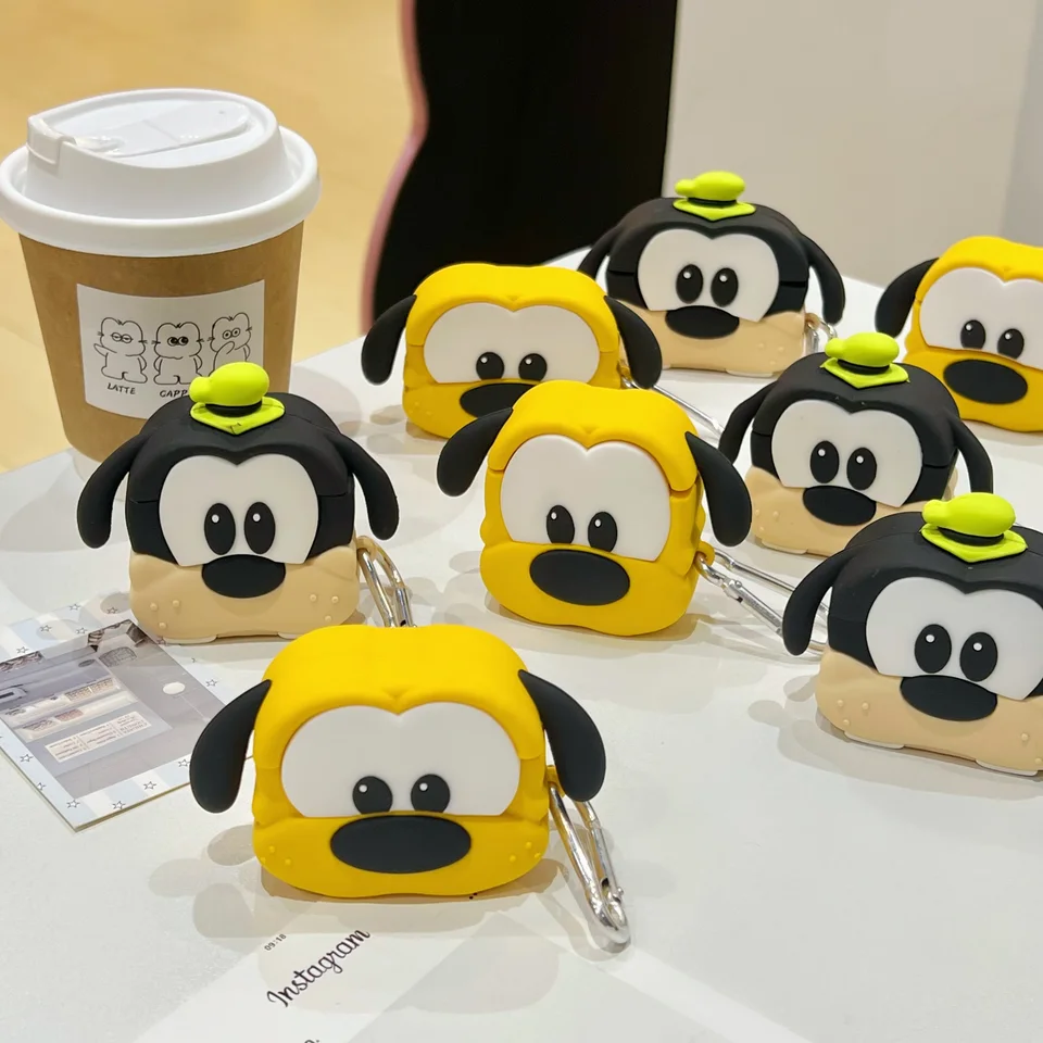 Nový štýl Disney Pluto Cartoon Goofy Cute Silikone Cover Try Ochranné puzdro Soft for AirPods 1, 2, 3, 4, Pro, Pro2
