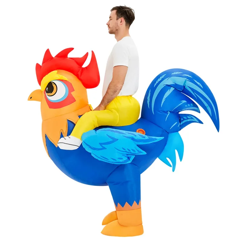 Nový štýl kohút Turecko nafukovací kostým zvieracie anime šaty vianočné halloweenské party cosplay kostýmy pre dospelých detí