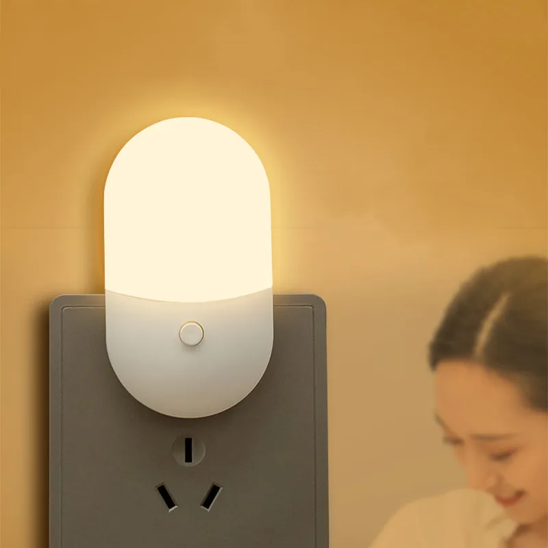 Nočná lampa LED Mini nočné svetlo eu US OSK OSOBNOSŤ Nočné svetlo Darček Darče