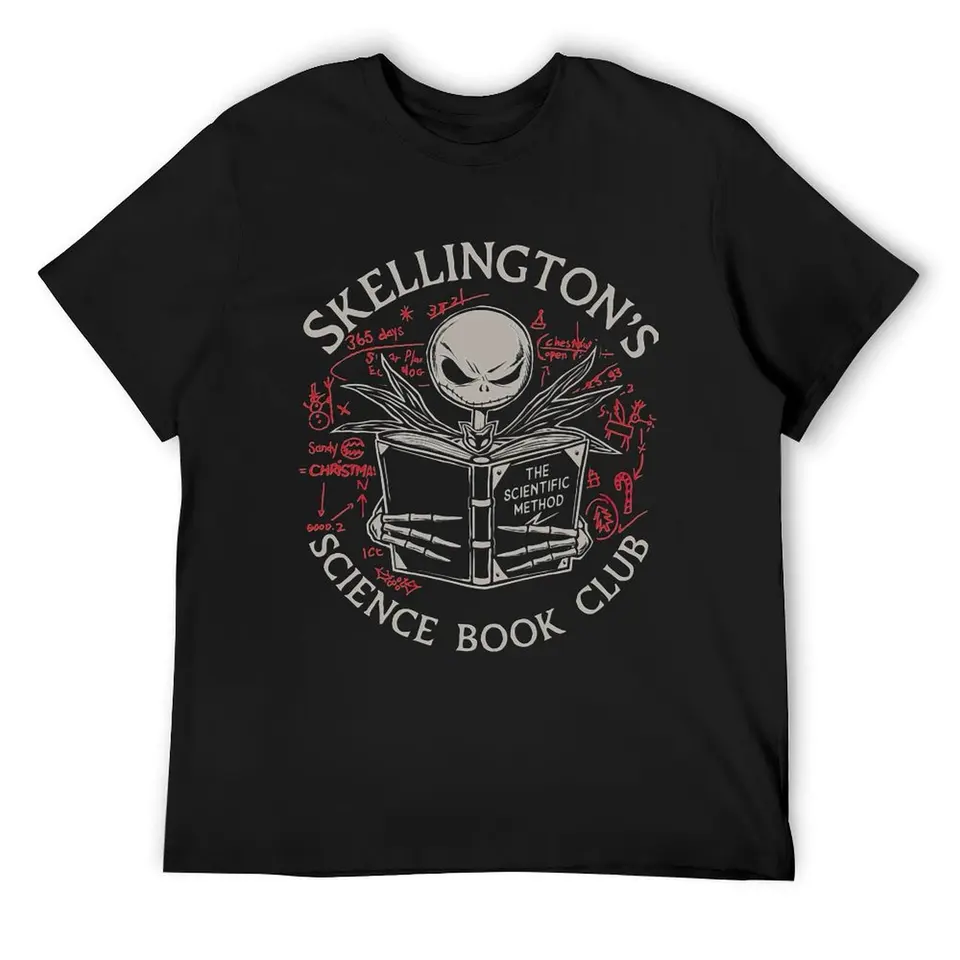Nočná mora pred Vianocami SKELLINGTON'S Science Book Club Tričko Valentines Clothes Blanks Heavyweight T tričká pre mužov