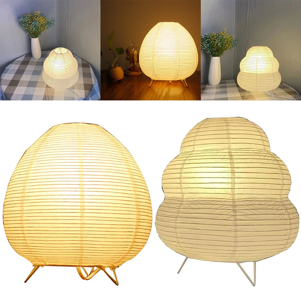 Nočná štúdia stolová lampa ryžový papier Desktop dekoratívna lucerna Light Ručne vyrábaná škandinávska papierová lampa Light pre domáce dekorácie
