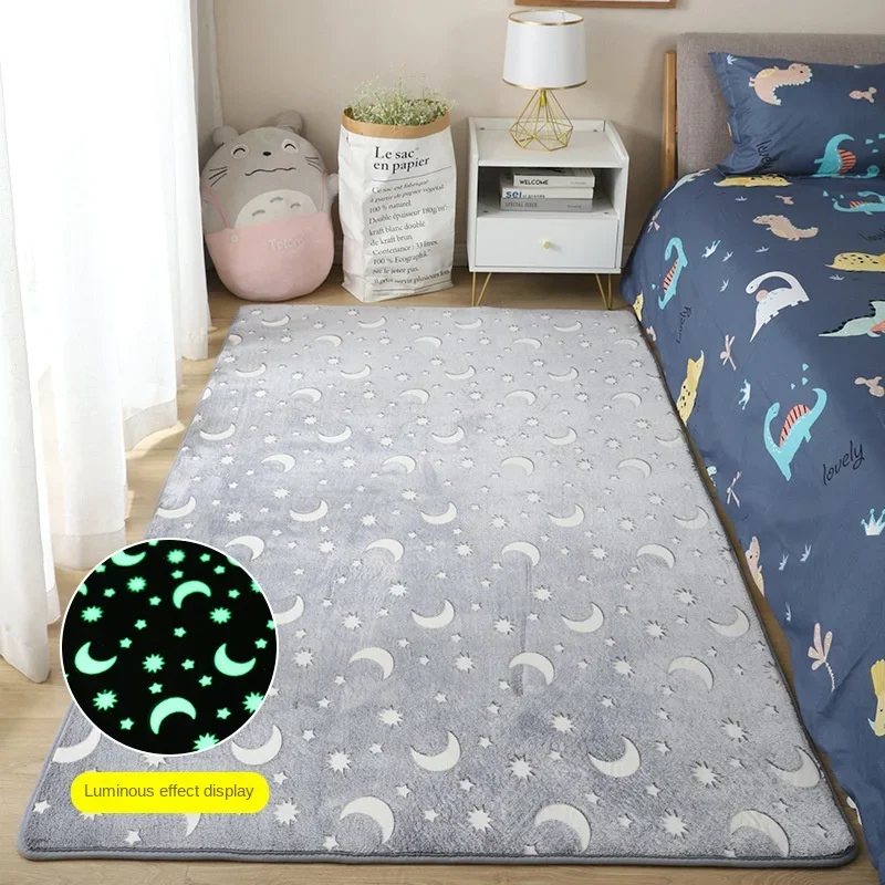 Nočné svetlo spálňa nočné koberec roztomilý žiariaci hviezda Moon Moon Cloud Obývacia izba Sofa koberec Tatami Float okno rohož detský darček