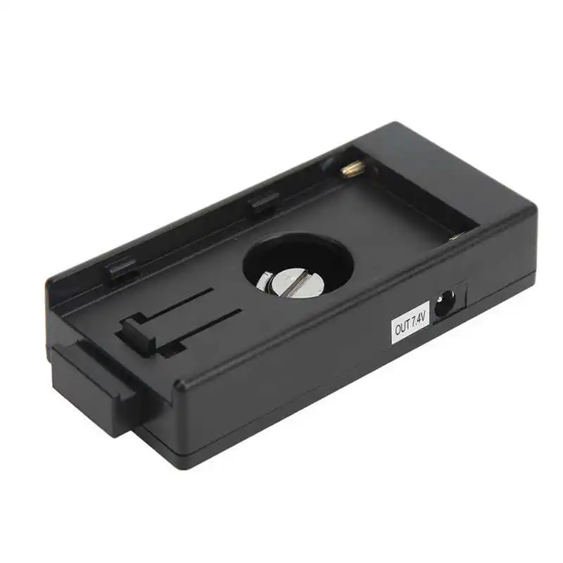 NP-970 Plastová doska plastový fotoaparát napájací doskový adaptér s 2 DC 5,5x2.1 mm 7,4 V výstupom pre batériu série NPF
