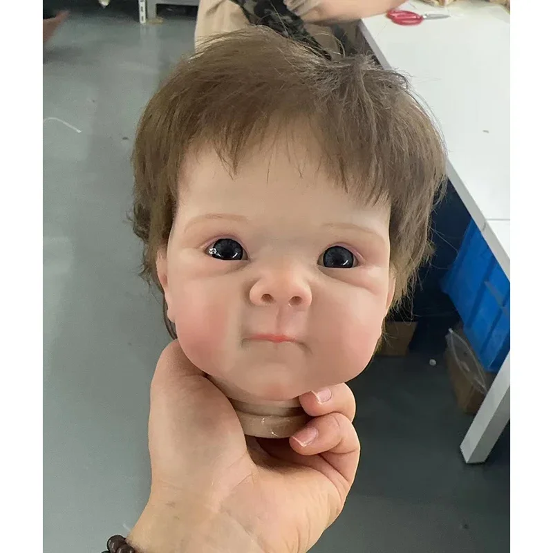 NPK 18Inche 3D maľovaná pokožka Bebe Sweet Face Bettie s zakorenenými vlasovými dielmi pre bábiky Unsembly DIY Reborn Doll Doll Darček pre deti