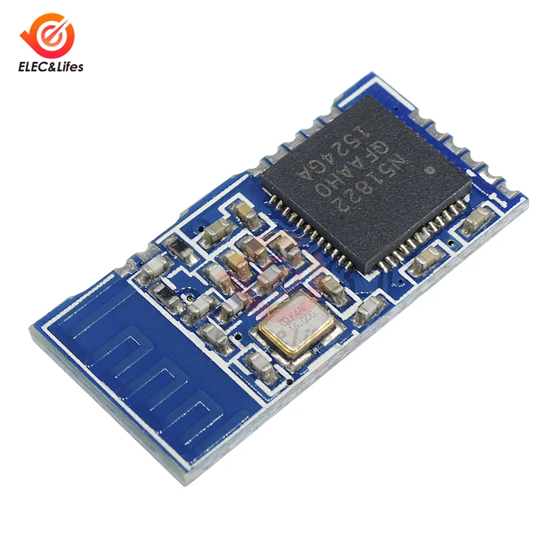 NRF51822-04 BLE4.0 Wireless Bluetooth Modul TTL UART Nízka spotreba energie 3,3 V s anténou PCB na externý sériový port MCU