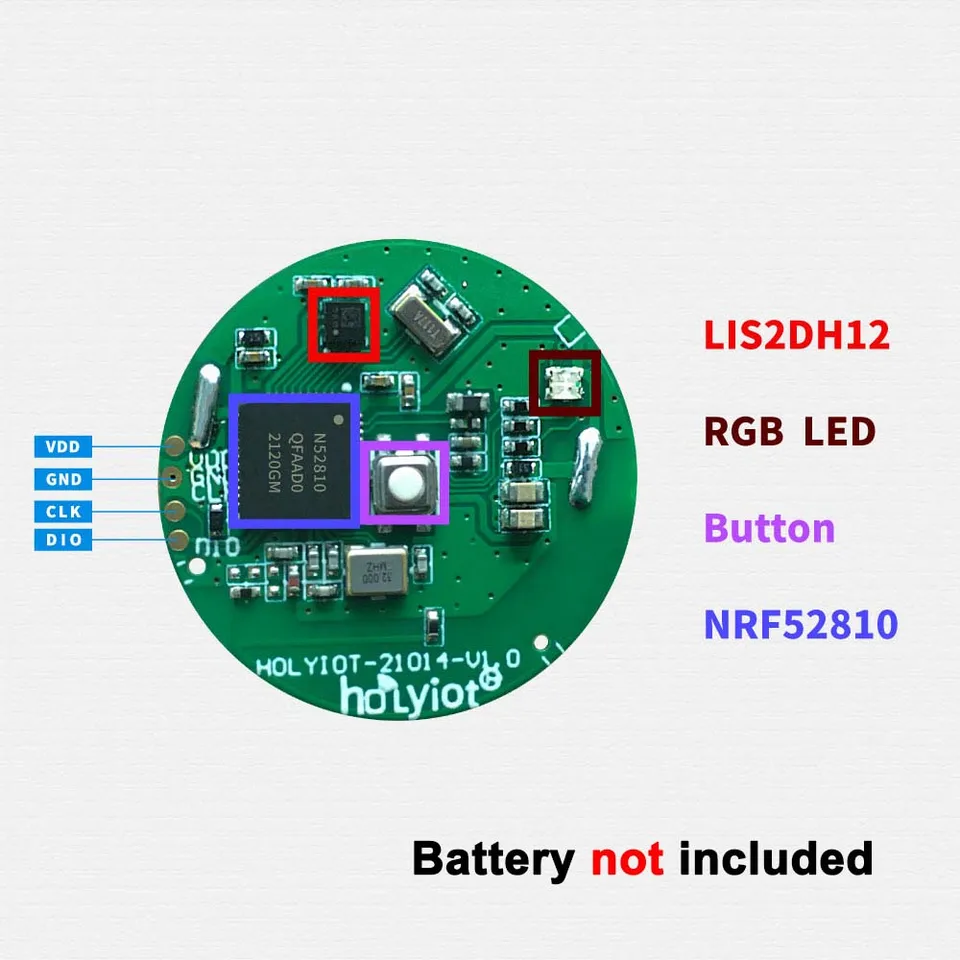 NRF52810 Automatizačný modul BLE 5.0 Bluetooth Modul Modul s nízkou spotrebou energie Vnútorný polohovací maják pre inteligentnú elektroniku