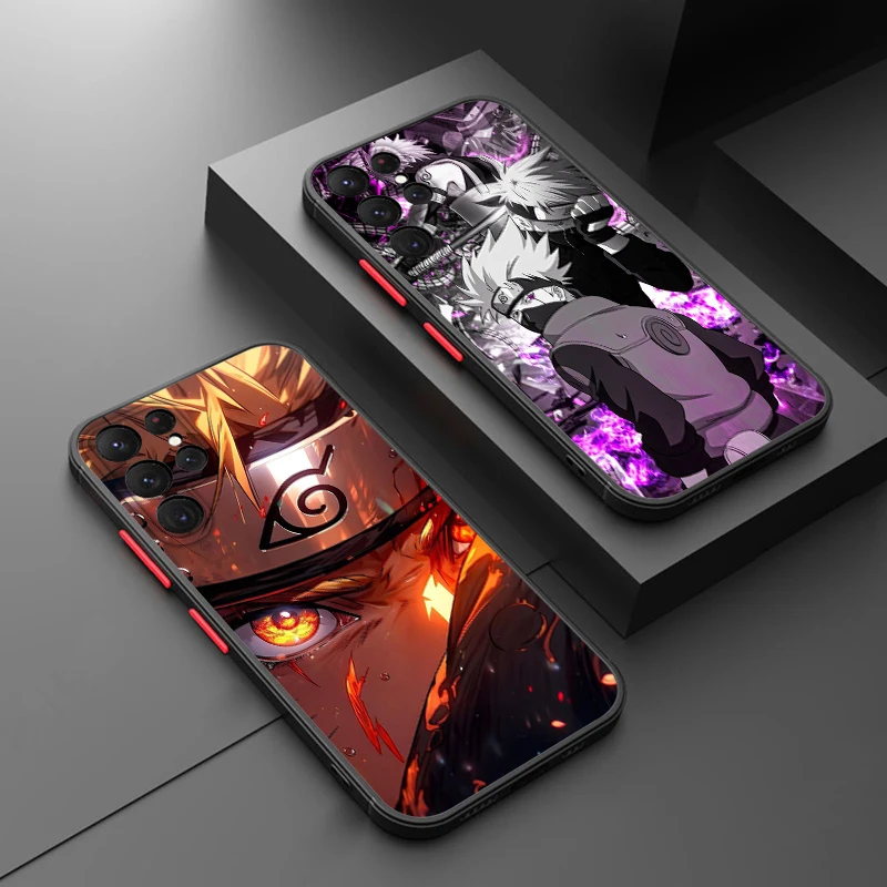 Nruto Itachi pre Samsung Galaxy S24 S23 S22 S21 S20 S10 Poznámka 20 10 Fe Plus plus ultra lite matný priesvitný puzdro na telefón