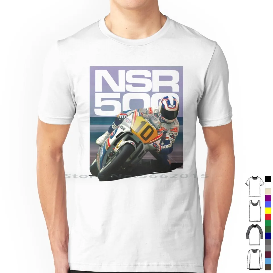 NSR 500 100% bavlnené tričko NSR 500cc GrandPrix GPS Racers Racing Rothmans 10 Wayne Tee Short Ruckve Darček s dlhým rukávom