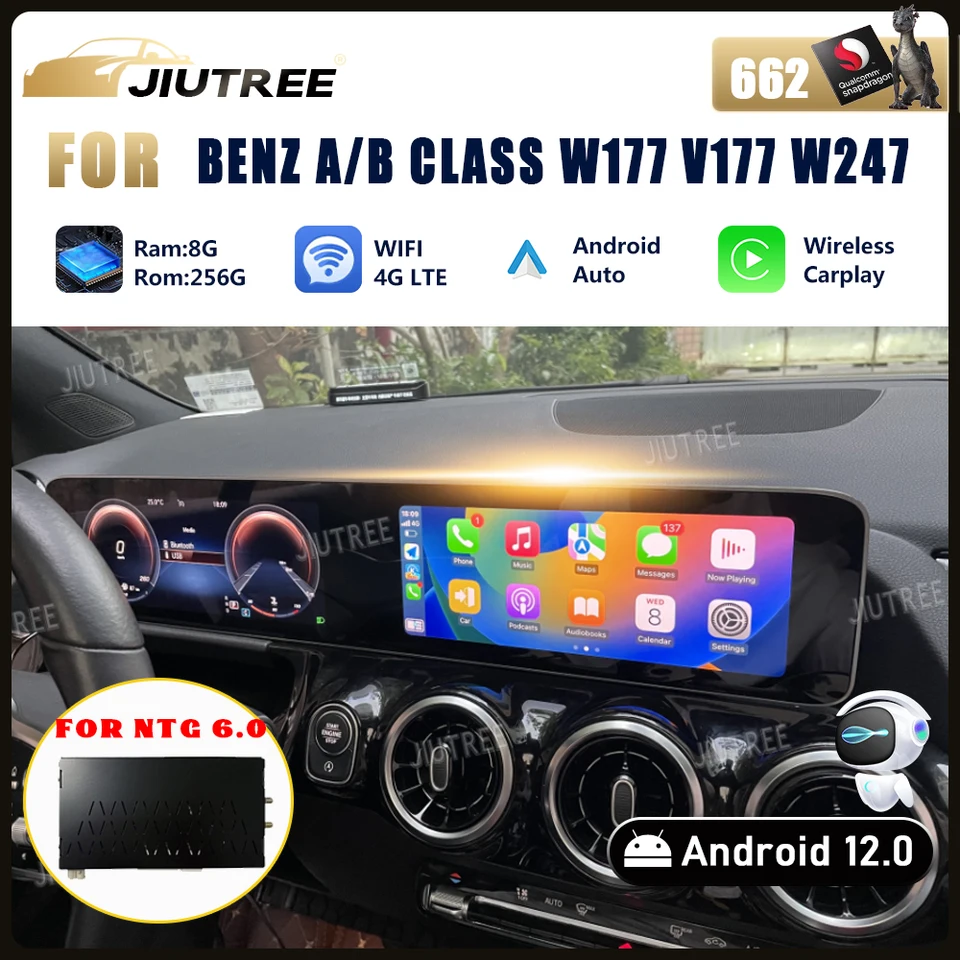 NTG 6.0 Android Box pre Mercedes Benz AB Class W177 V177 W247 Originálny automobil Dual 10,25 palca upgrade Android 12 Systém Android 12