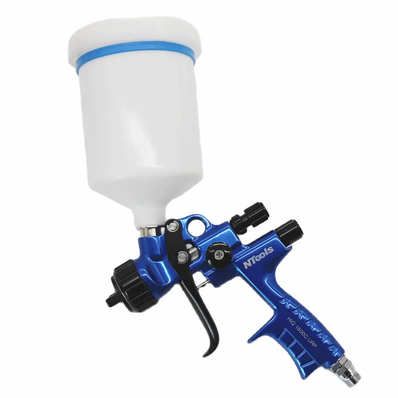 NTOOLS Blue Limited Edition LVLP Spray Gun Paint Gun 1,3 mm tryska s nádržou pre auto Nový dizajn maľovaný pištoľ pištoľ