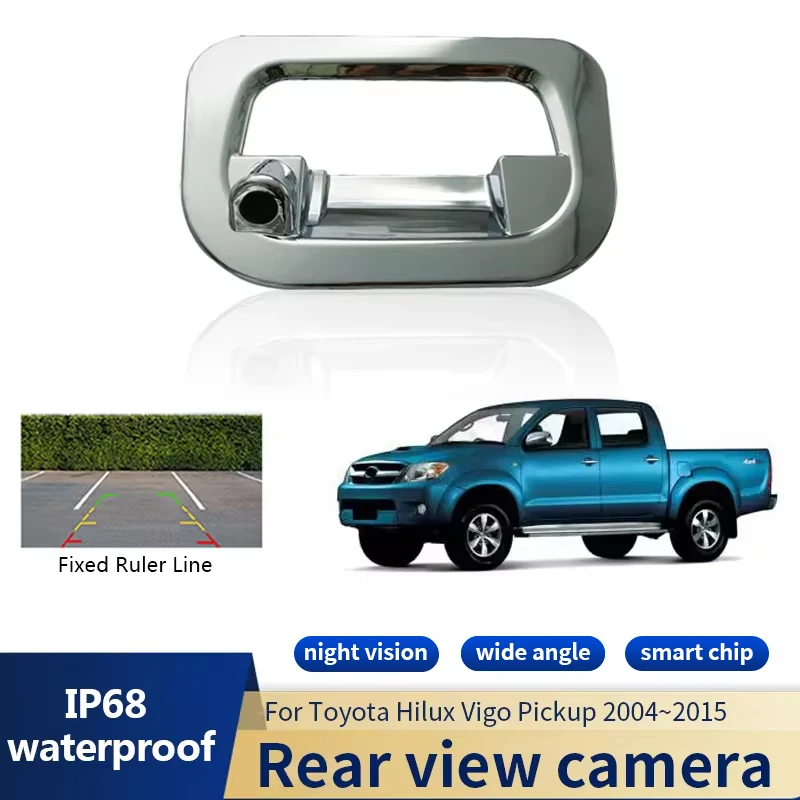 NTSC Vodotesný nákladný automobil zadný rukoväť zadný pohľad Zadný výhľad na reverznú kameru pre Toyota Hilux Vigo Pickup 2004 ~ 2010 2012 2012 2013 2014 2015