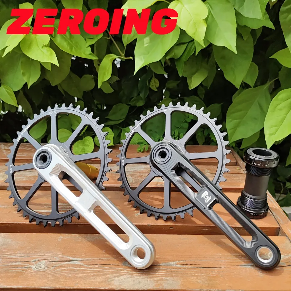 Nulové cestné bicykle Crankset 165/170/175 mm dutina Crank Integrované hasiči AL Skladacie bicykel 40/42/44/46/48/48/50T