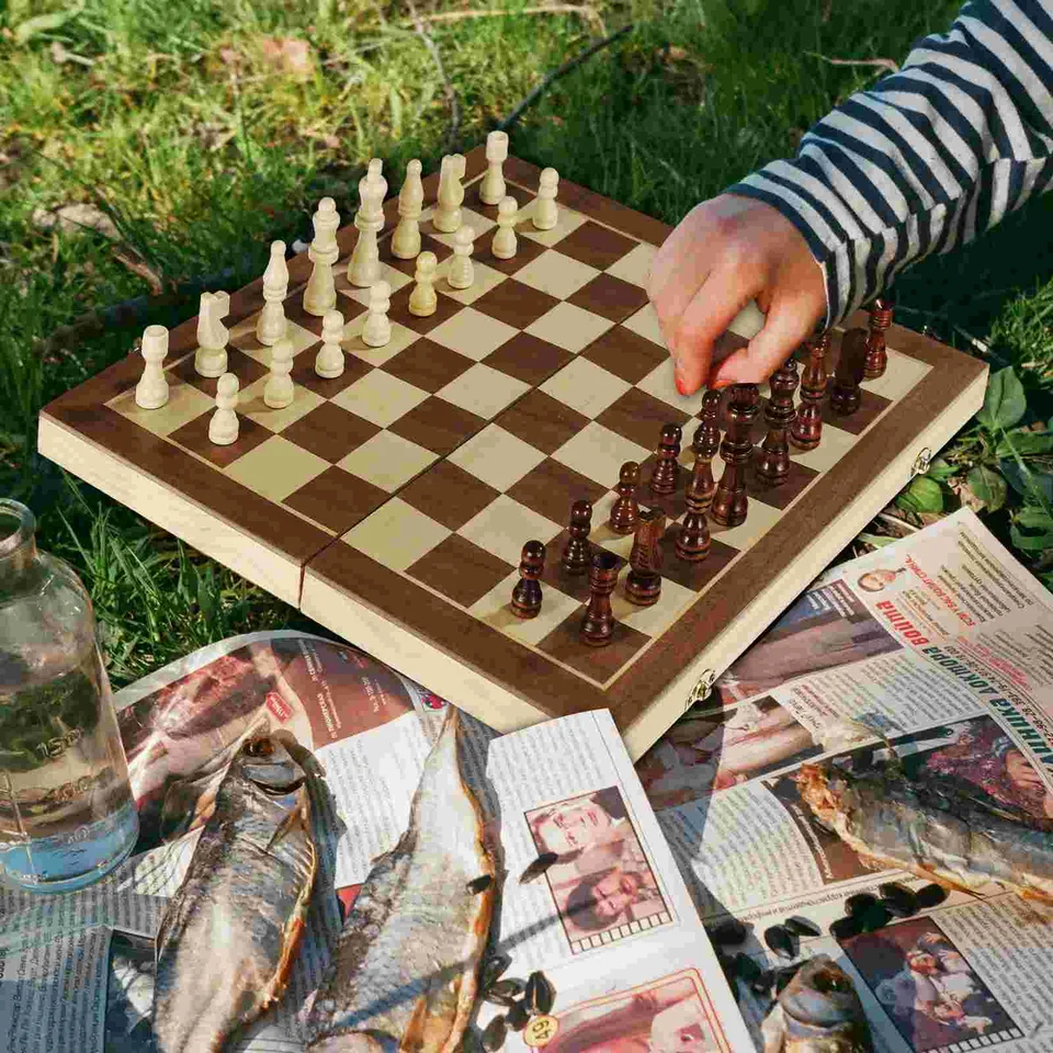Nuobesty 32ks Drevené šachové kúsky 25 palcov šachová hra Pešiak figuríny (iba šachové kúsky) šachové figuríny