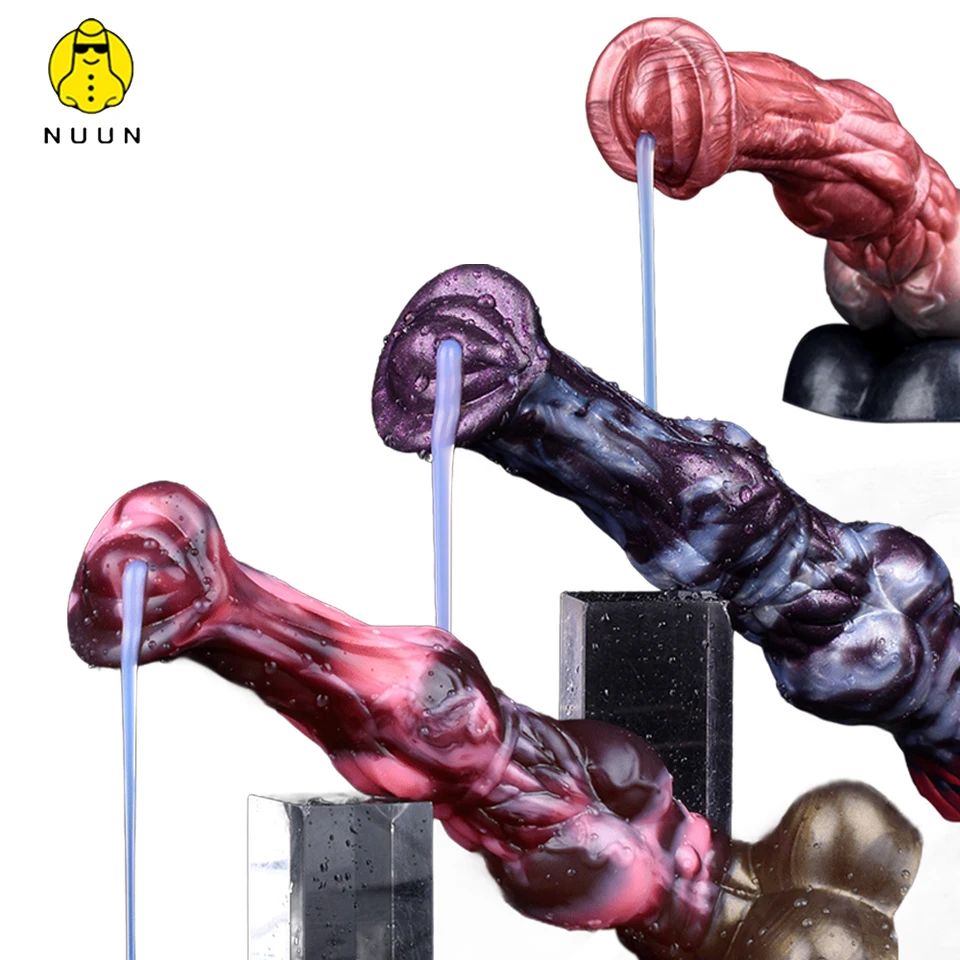 Nuun fantasy koňa uzol ejakulácia dildo silikónový striekanie penis veľké análne plug sex hračky pre ženy predohra prostaty masáž