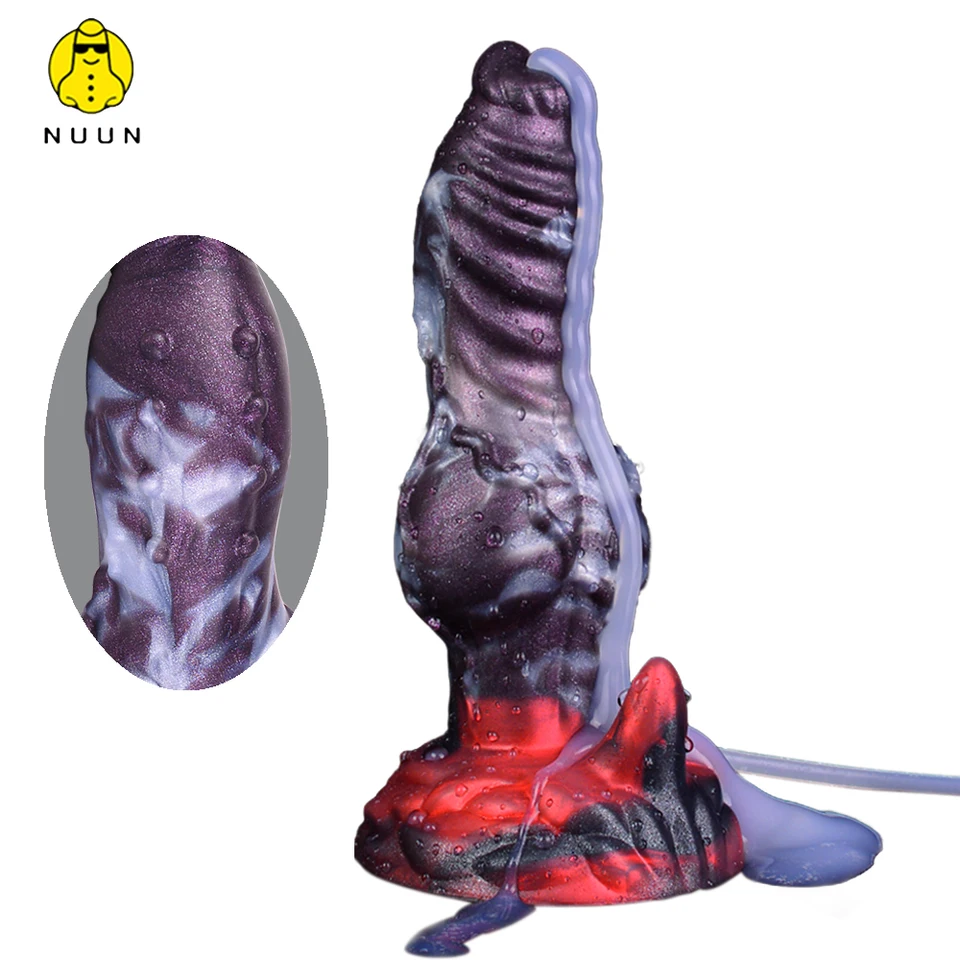 Nuun Striekanie dildo veľké uzol G-Spot Granules Stimulácia realistického psa zastrčite penis ženský masturbátor vagina análny zadok