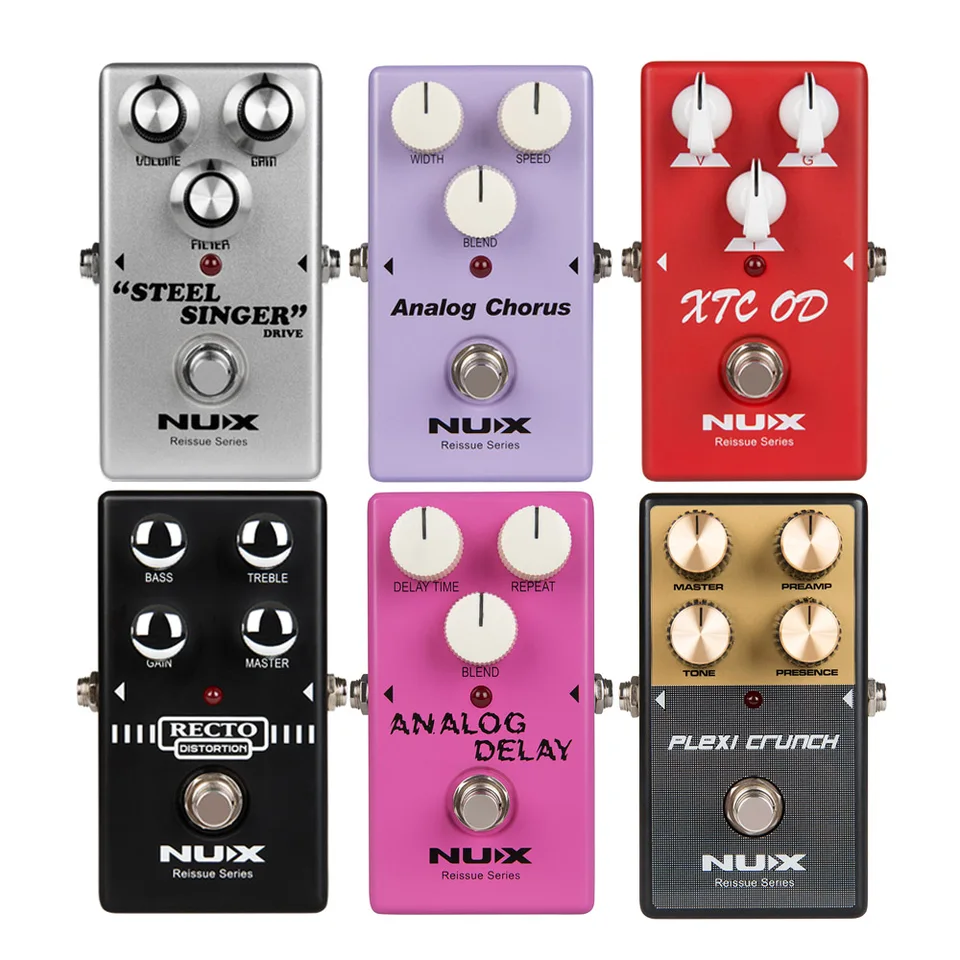 Nux oneskorenie Chorus Overdrive Distortion Effect Effect Guitar Processor Reissue Series Multi efekty pre elektrické gitarové príslušenstvo