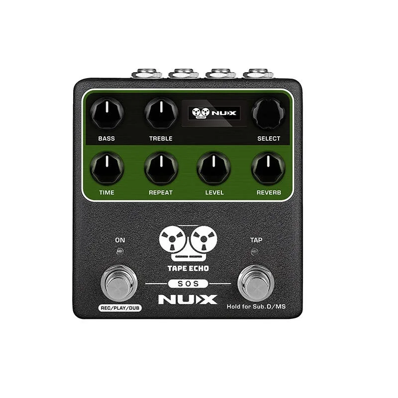 NUX TAPE ELEGE Efekt NDD-7 Spring Reverb Dual Footswitch Selfcesciling Vesttický a kompaktný nástroj