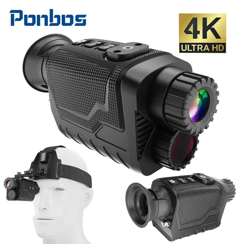 NV8260 4K HD HD infračervený taktický teleskop 36MP profesionálne digitálne nočné videnie Monokulars na poľovníctvo