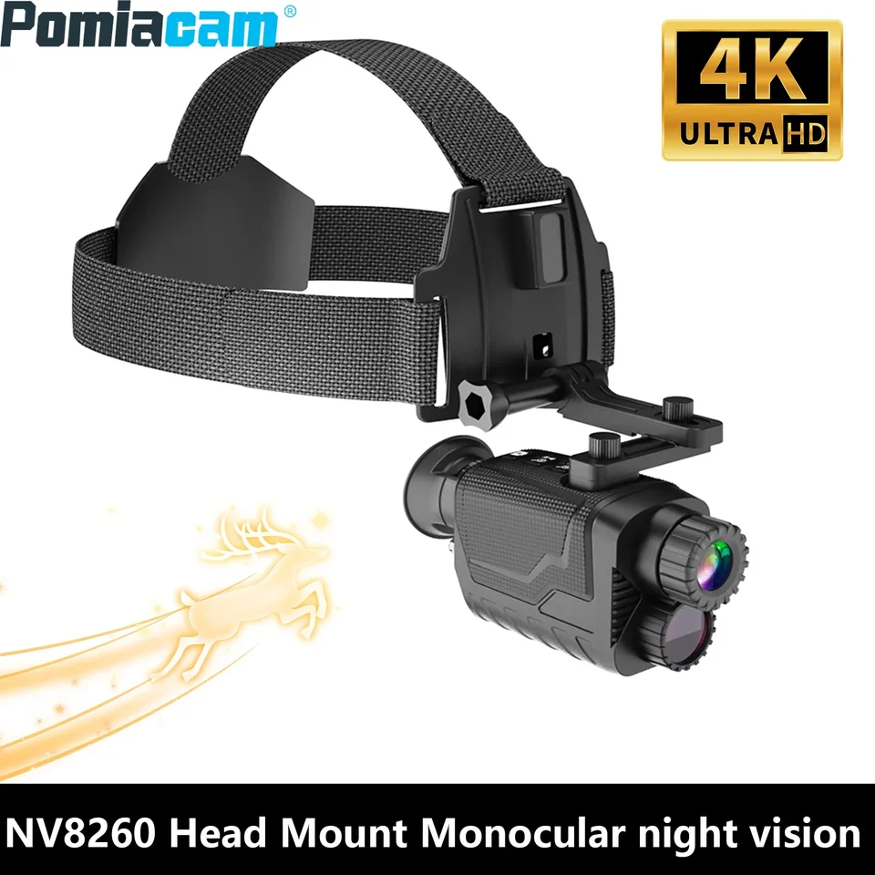 NV8260 Monokula 4K HD 400M Infračervená nočná kamera 8X