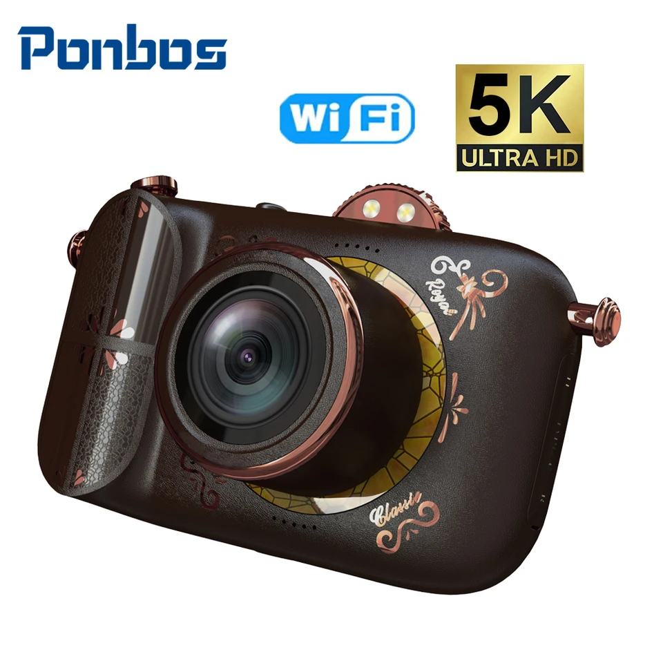 NVC400 5K HD digitálny vintage kamera kamera 50x Zoom 96MP WiFi SLR Camera Outdoor Infračervené nočné videnie Monokulárny ďalekohľad