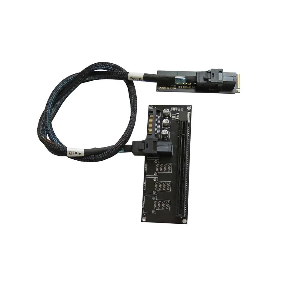 NVME M.2 NGFF na PCIe 3.0 X4 X16 Riser karta pre externú grafickú grafickú kartu NVME na PCI Express X16 Riser Board s káblom