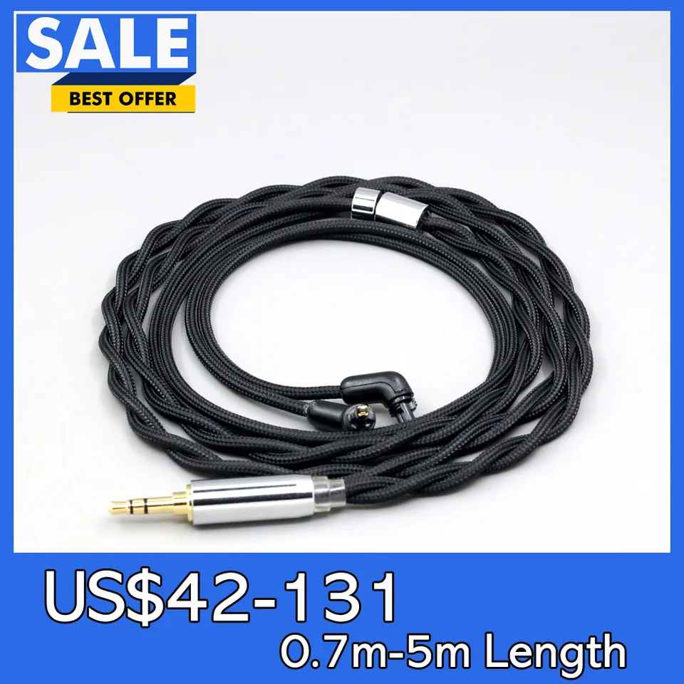 Nylon 99% Pure Silver paladium Grafén Gold Shield Cable pre Sony MDR-EX1000 MDR-EX600 MDR-EX800 MDR-7550 LN008282