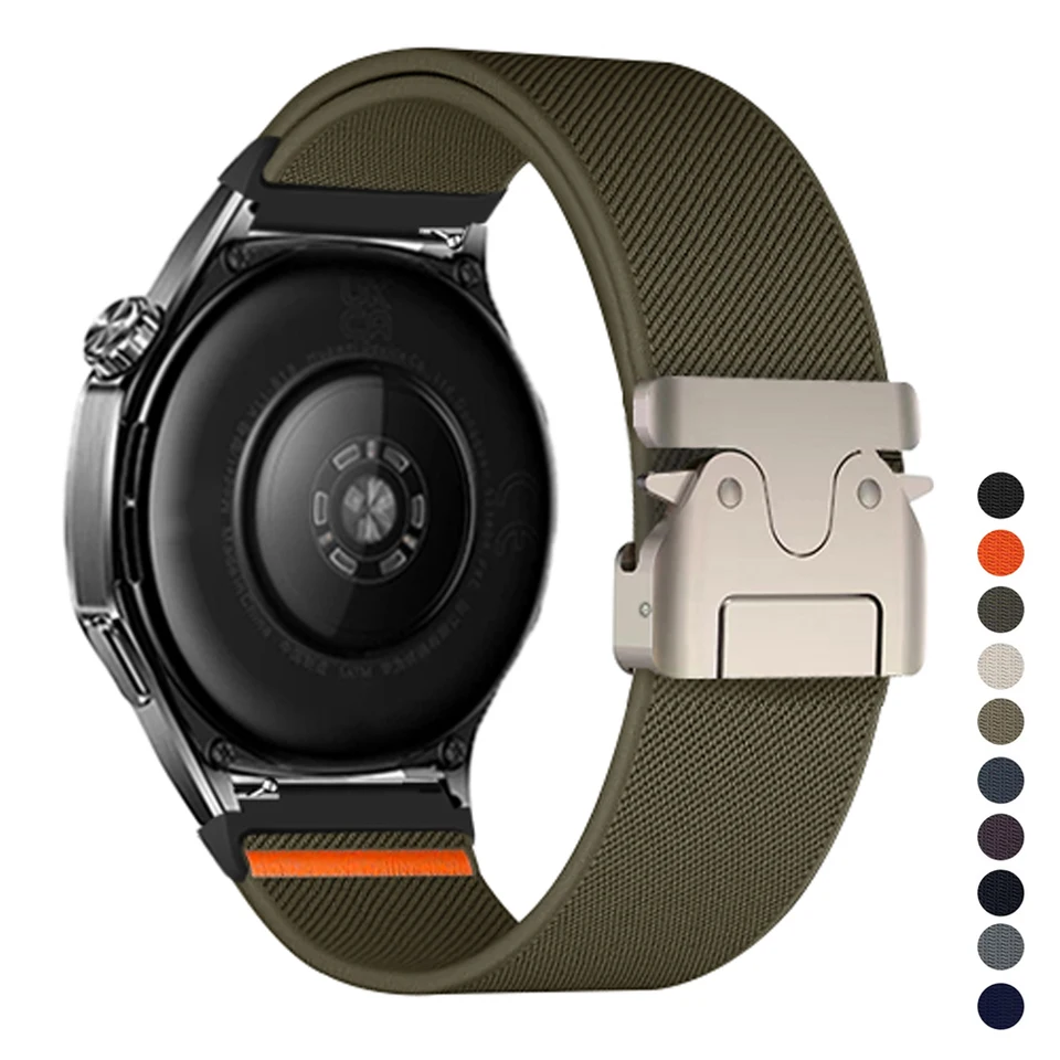 Nylon Loop Band pre Samsung Galaxy Watch 6/5/Pro/4/Classic/Active 2 43-47-44 mm 20 mm/22 mm športový náramok Huawei GT 4/2/E/3 Strap