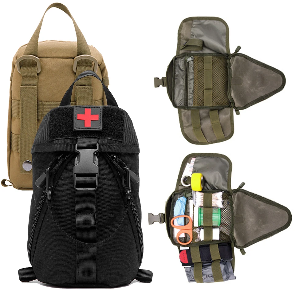 Nylon molle vrecko prázdne taška na prvú pomoc vrecká Ifak Trauma Trauma Medic Bag Prvú pomoc v puzdre na vonkajšie turistické kemping