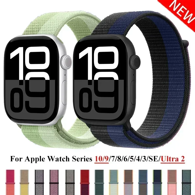 Nylon športový remienok pre Apple Watch Band 49 mm pre náramok Nike Loop Iwatch S10 9 8 7 6 5 4 3 SE2 Ultra 2 46 mm 45 mm 44 mm 41 mm 42 mm