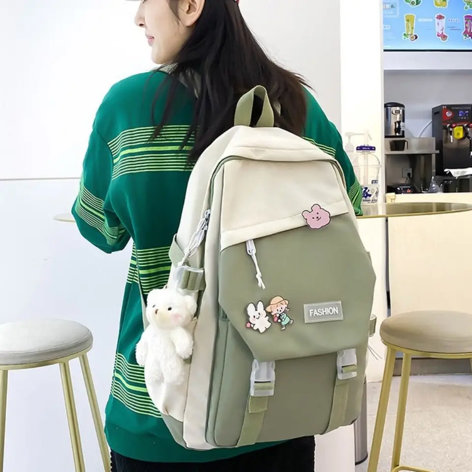 Nylonová kniha BAG Multifunkčná vodotesná veľká kapacita batohová taška Boys Dievčatá