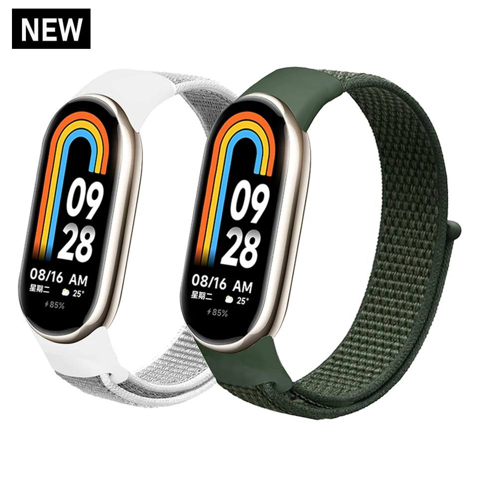 Nylonová slučka pre Xiaomi Mi Band 9 remienok Smartwatch WristBand Correa 8 NFC Sport Pulsera pre Miband 8 7 6 5 4 Náramok