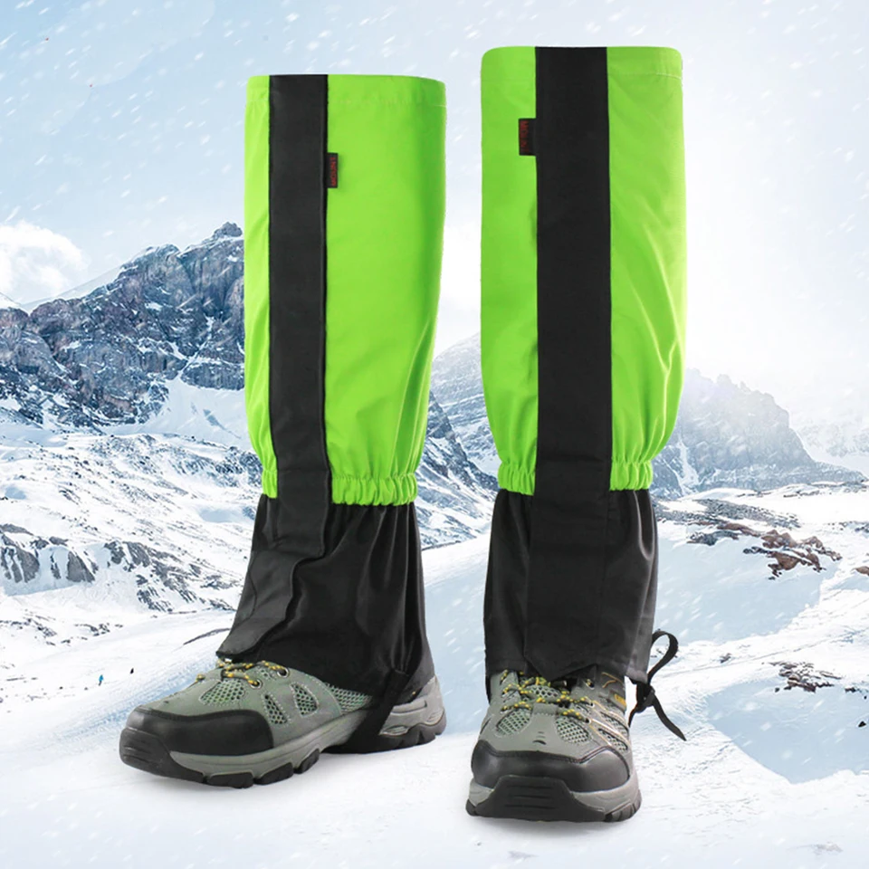 Nylonové lyžiarske legging gaiters vodotesná ochrana na ochranu pieskového krytu nohy