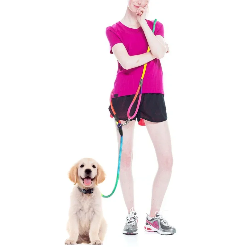 Nylonové psie vodítka domáce zvieratá Pet Dogs reťazové lano vedenie pre beh voľné ruky lana reťaz pre malých veľkých psov