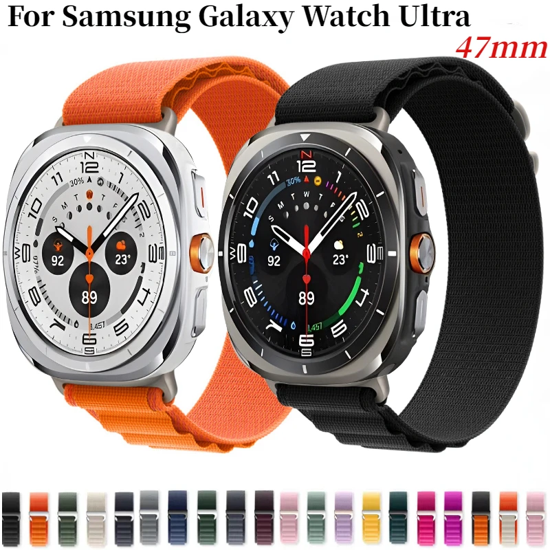 Nylonový remienok Alpine Loop pre Samsung Galaxy Watch 7 Ultra 47mm Band Sport Sport WatchBand pre Samsung Galaxy Ultra Accessories